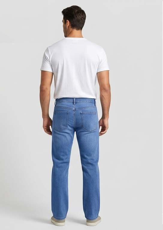 Men’s Premium Straight Fit Denim Jeans – Multi Shade Blue Wash Collection