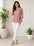 Mandarin Collar Casual Shirt
