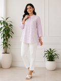 Girl's Mandarin Collar Casual Wear Top