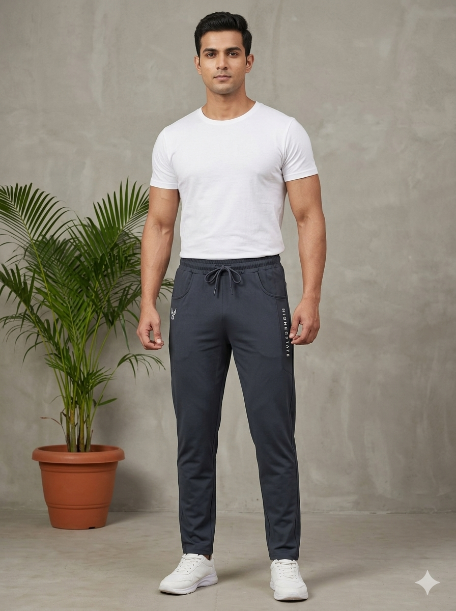 Men's Premium Tapered Performance Joggers – Steel Grey