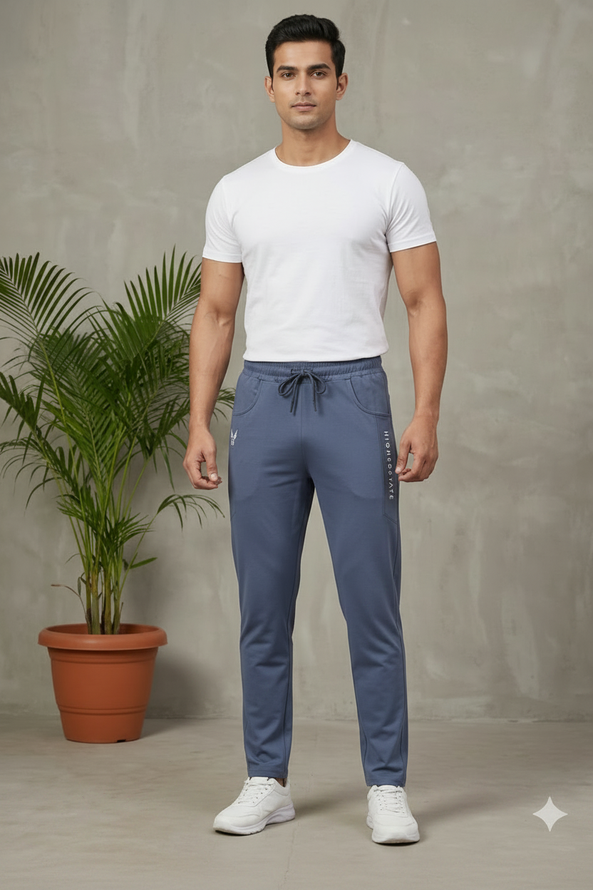 Men's Premium Tapered Performance Joggers – Steel Grey