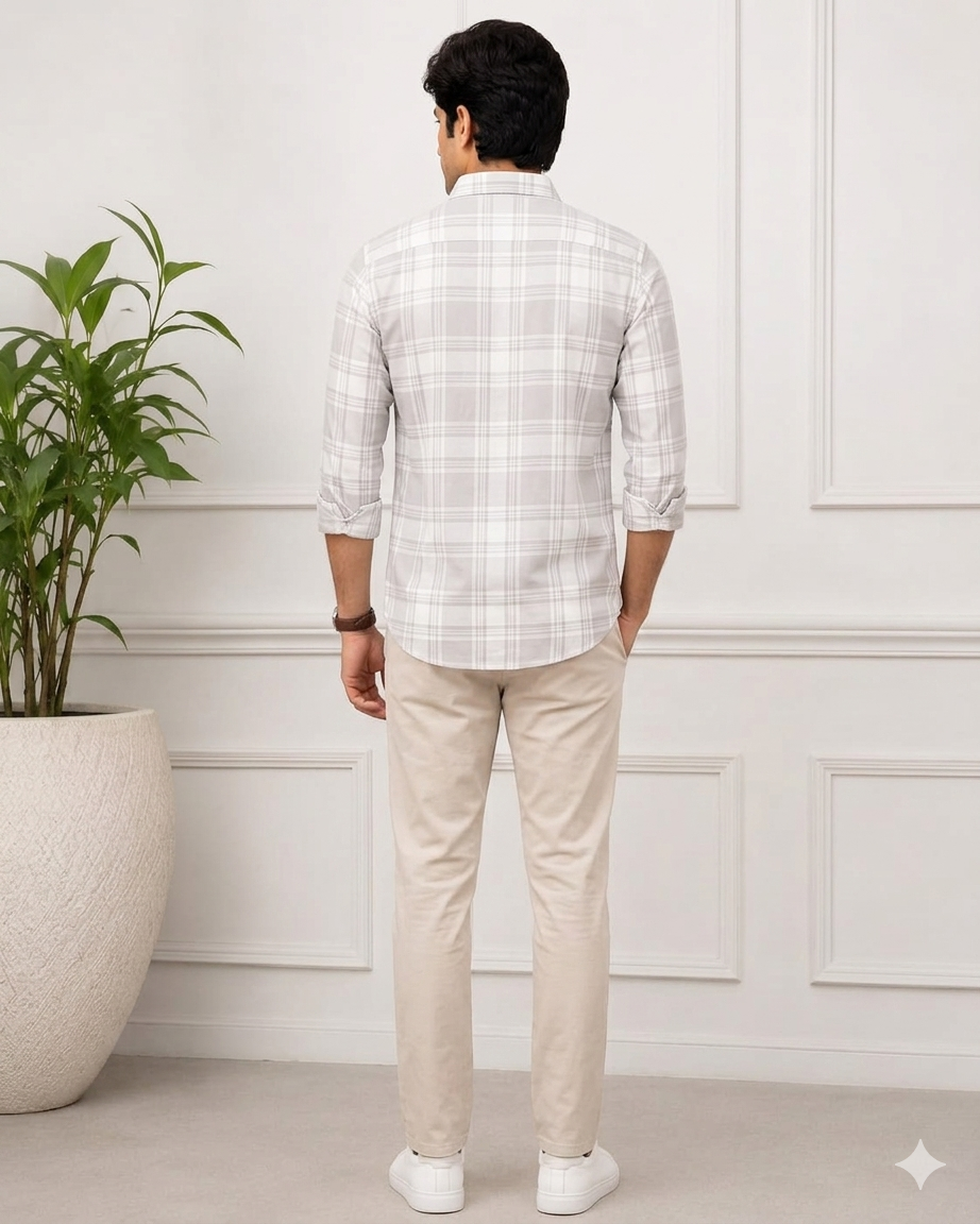 Men's Checks Cotton Shirt