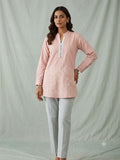 Embellished Embroidered Mandarin Collar Top