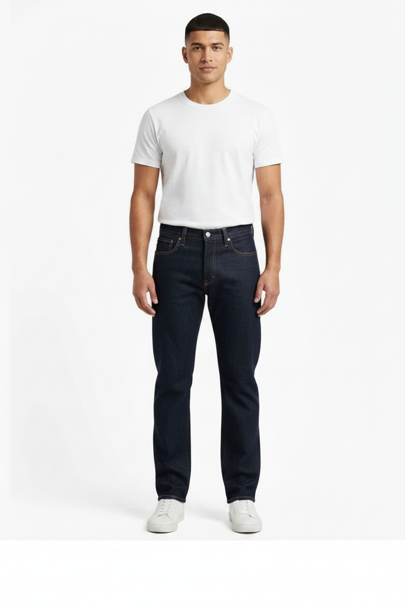 Men’s Premium Straight Fit Denim Jeans – Multi Shade Blue Wash Collection